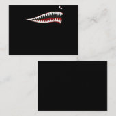 Shark P-40 Warhawk Nose Art Wwii Ww2-vliegtuig Visitekaartje (Voorkant / Achterkant)