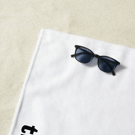 shark park beach towel strandlaken (In situ)