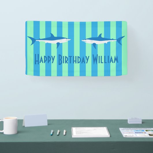 Shark Party Banner (Beurs)