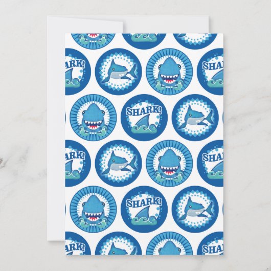 Shark Party (Shark Party) Kaart (Achterkant)