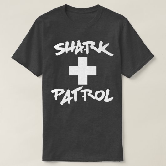 Shark Patrol Beach T-shirt (Design voorkant)