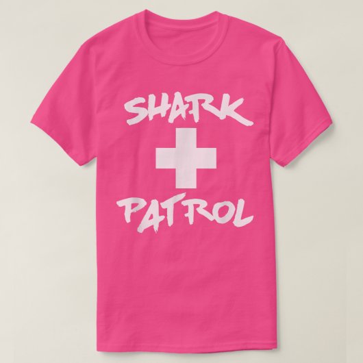 Shark Patrol Beach T-shirt (Design voorkant)