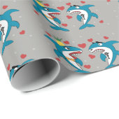 Shark Pattern Cadeaupapier (Rol Hoek)