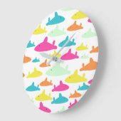 Shark Pattern Grote Klok (Hoek)