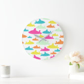 Shark Pattern Grote Klok (Huis)