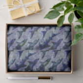 Shark Pattern in Paars en blauw Tissuepapier (Geschenk)