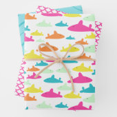 Shark Pattern Inpakpapier Vel (In situ)