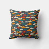 Shark Pattern Kussen (Achterkant)