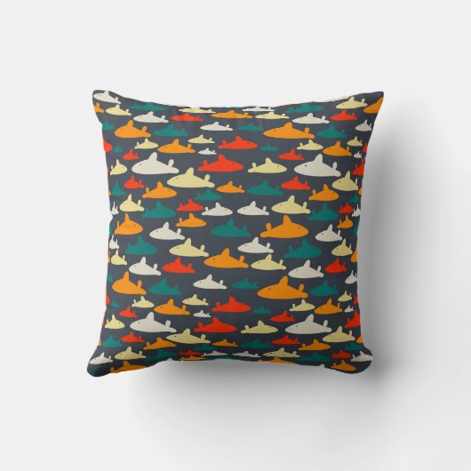 Shark Pattern Kussen (Achterkant)