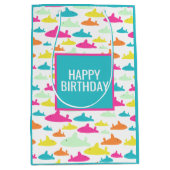 Shark Pattern Medium Cadeauzakje (Voorkant)