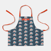 Shark Pattern Navy Blue Schort (Voorkant)