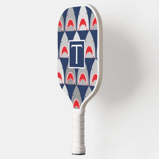 Shark Pattern Pickleball Paddle (Links)