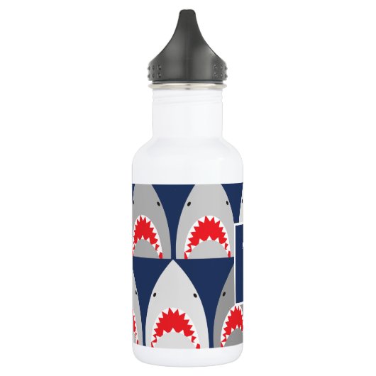 Shark Pattern Roestvrij Staal Water Waterfles (Links)