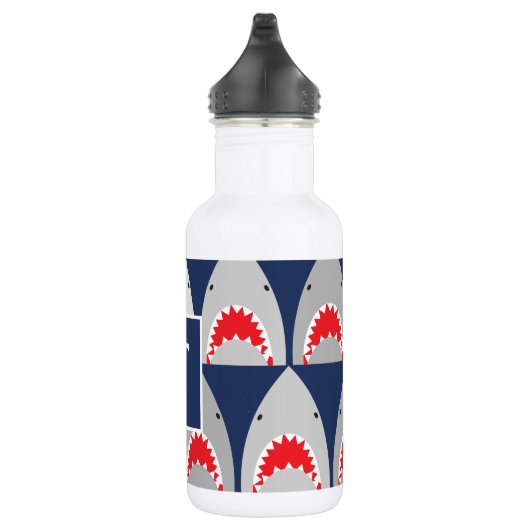 Shark Pattern Roestvrij Staal Water Waterfles (Rechts)