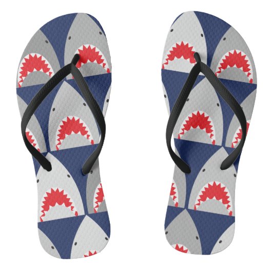 Shark Pattern Teenslippers (Voetbed)
