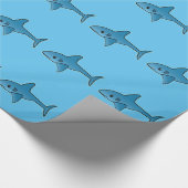 Shark Pattern - Wrapping Paper, 30 x 6 inch Cadeaupapier (Hoek)