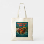 Shark Pei Week: Achtertuin Terror Tote Bag (Achterkant)