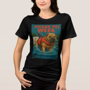 Shark Pei Week: Achtertuin Terror Tri-Blend Shirt