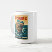 Shark Pei Week: Deep Bark 3D Koffiemok (Voorkant links)