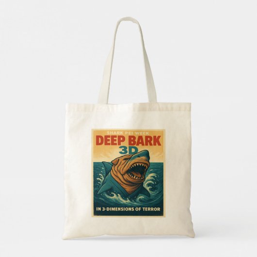 Shark Pei Week: Deep Bark 3D Tote Bag (Achterkant)