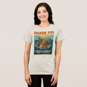 Shark Pei Week: Klaar om te rommelen Tri-Blend Shirt (Voorkant volledig)