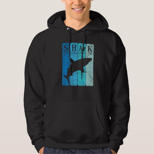 Shark Periodic Table Elements Retro Shark Selachim Hoodie (Voorkant)