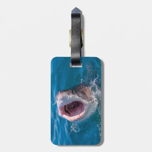 Shark Photo Bagagelabel (Achterkant verticaal)