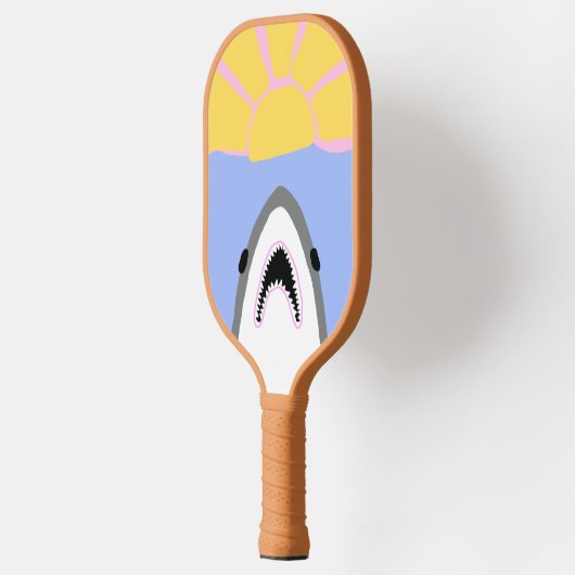Shark Pickleball Paddle - Groot Wit (Links)