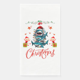 Shark Pile Christmas Pet Xmas Servet