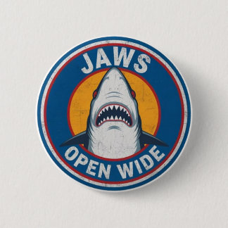 Shark pin ronde button 5,7 cm