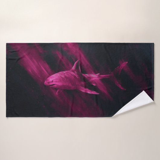 Shark Pink 30 X 60 Bath Towel Badhanddoek (Badhanddoek)
