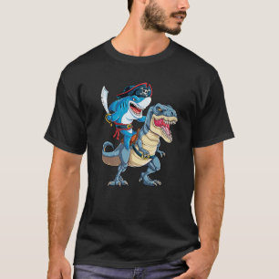 Shark Pirate Dinosaur T Rex T Jawsome Boys Kinder T-shirt