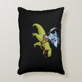 Shark Pirate Riding T-Rex Dinosaur Accent Kussen (Voorkant(Verticaal))