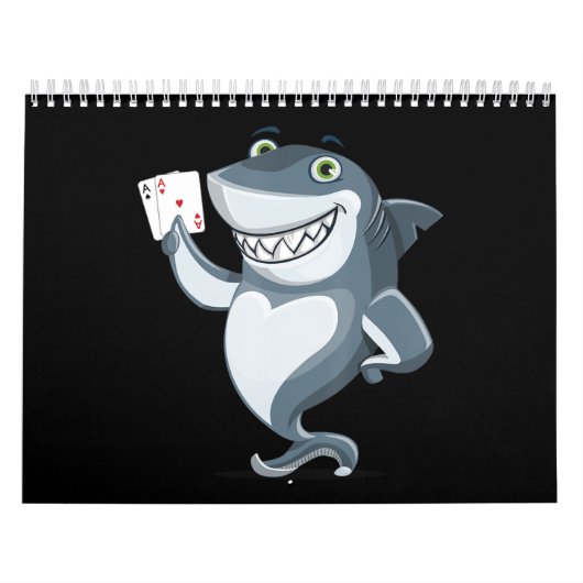 Shark Poker Player - Funny Poker Gift Kalender (Hoes)