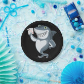 Shark Poker Player - Funny Poker Gift Papieren Bordje (Feest)