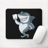 Shark Poker Player - Funny Shark Gifts Muismat (Met muis)