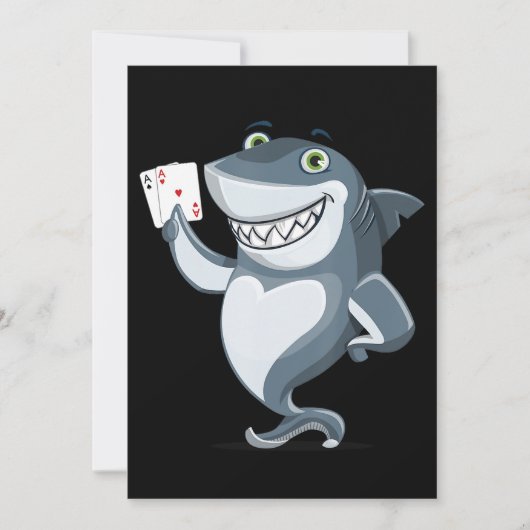 Shark Poker Player - Funny Shark Gifts Save The Date (Voorkant)