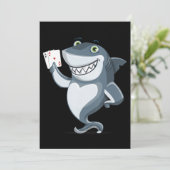 Shark Poker Player - Funny Shark Gifts Save The Date (Staand voorkant)