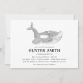 Shark Pool Float Birthday Pool Party Kaart (Voorkant)