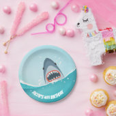 Shark Pool party boy Ocean Under the Zee Borden Papieren Bordje (Feest)