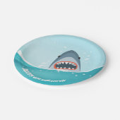 Shark Pool party boy Ocean Under the Zee Borden Papieren Bordje (Gekanteld)