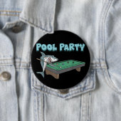 Shark Pool Party pun Billiard Summer Beach Pool Ronde Button 4,0 Cm (In situ)