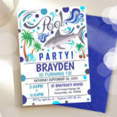 Shark Pool Party Uitnodiging Jongen Pool Party Uit