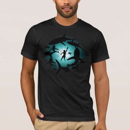 Shark Pool T-shirt (Voorkant)
