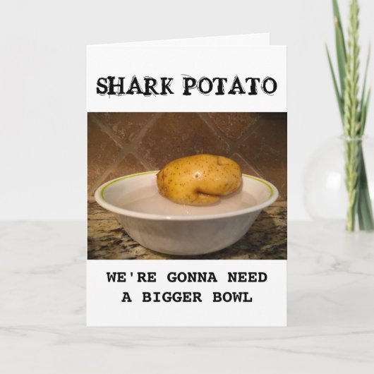 Shark Potato ... we hebben een grotere kom nodig,  Kaart (Voorkant)