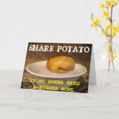 Shark Potato ... we hebben een grotere kom nodig, Kaart (Gele Bloem)