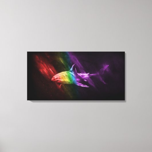 Shark Pride Canvas Afdruk (Voorkant)