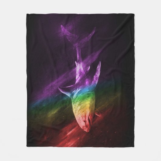 Shark Pride Fleece Deken (Voorkant)