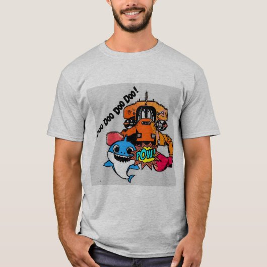 Shark Punch Robot Shirt 2 (Voorkant)