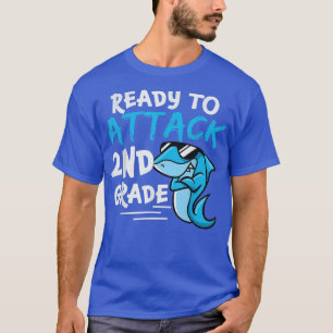 Shark Ready to Attach 2e Grade Shark Boys Terug na T-shirt
